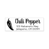 Self Inking Return Address Stamper Chilli Pepper