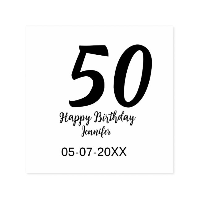 Self Inking Rubber Stamp (Design)