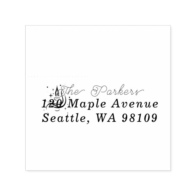 Self Inking Rubber Stamp (Design)