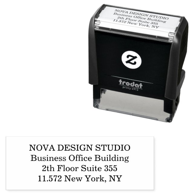 Self Inking Rubber Stamp (In Situ)