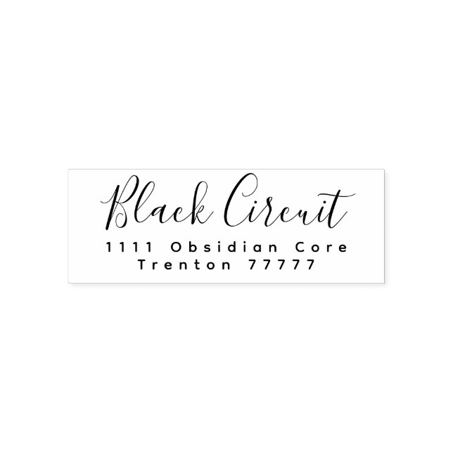 Self Inking Rubber Stamp (Design)