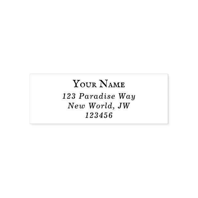 Self Inking Rubber Stamp (Design)