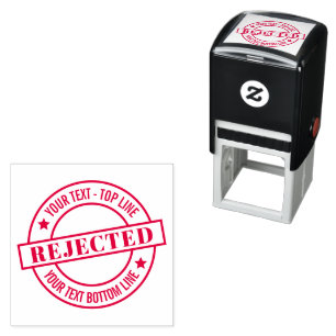 Self-Inking Stamp Personalised Seal of Rejection