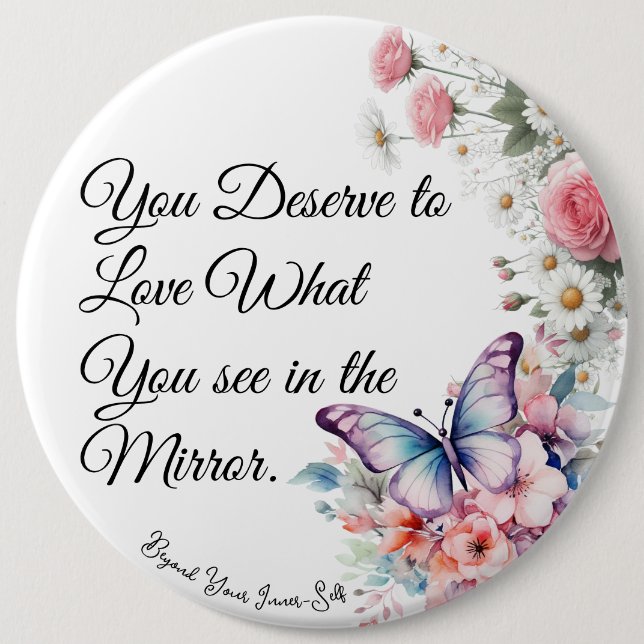 Self Joy  6 Cm Round Badge (Front)