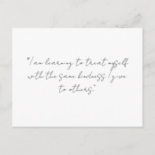 Self‑Love Affirmation Postcard Minimalist Positi