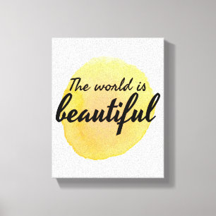 self love affirmation words for self care canvas print