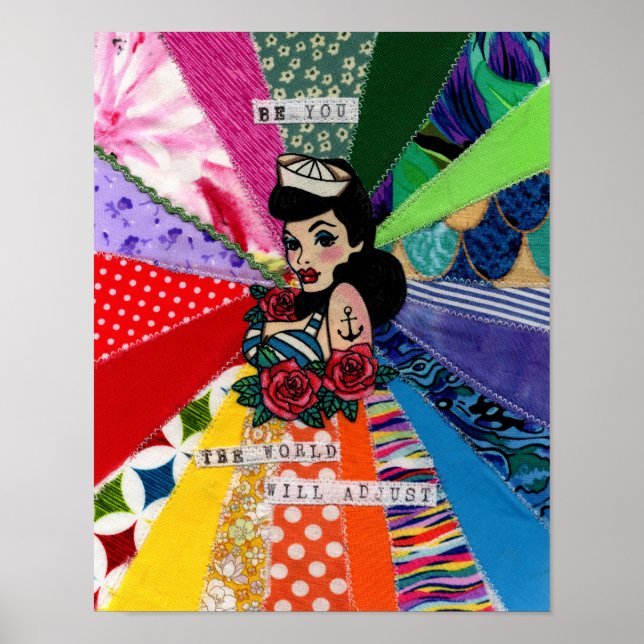 Self love - be you the world will adjust poster (Front)