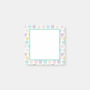 Self Love Candy Heart - White Notes
