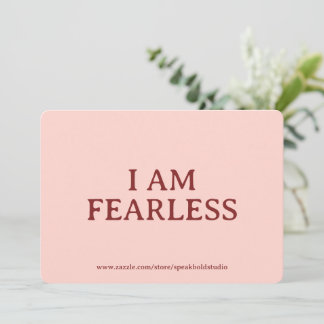 Self-Love Card, Inspirational & Fearless Card