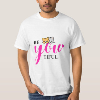 self love & cat design t-shirt