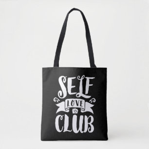Self Love Club Custom Background Colour Tote Bag