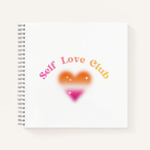 Self Love Club – Feminine Empowerment Retro Design Notebook