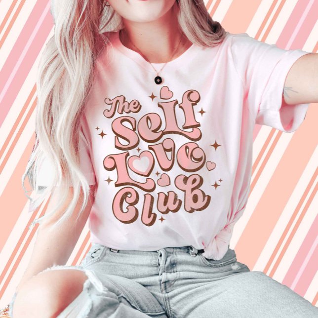 Self Love Club Retro T-Shirt (Creator Uploaded)