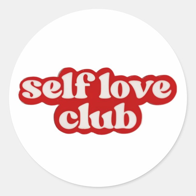 Self Love Club Sticker (Front)