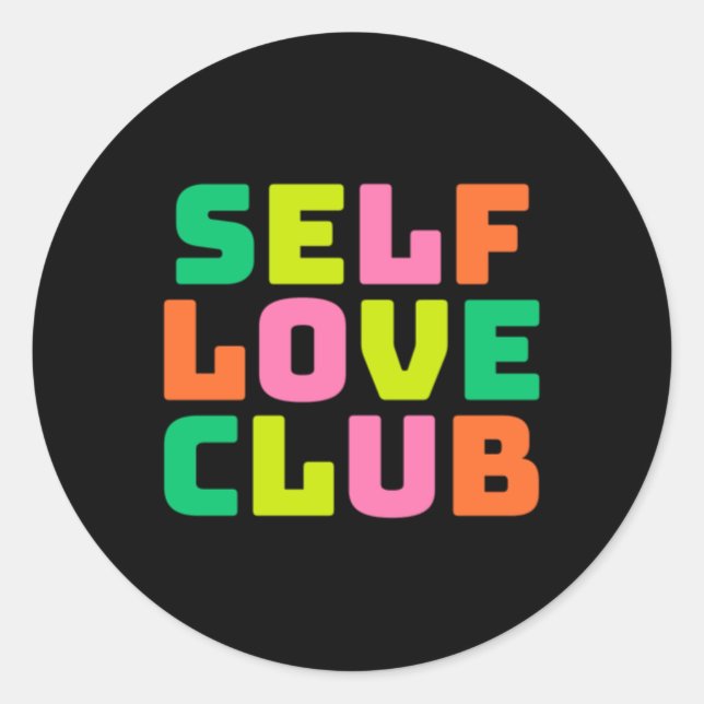 Self Love Club Sticker  (Front)
