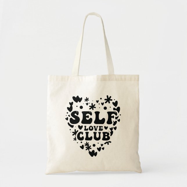 Self love club tote bag (Front)