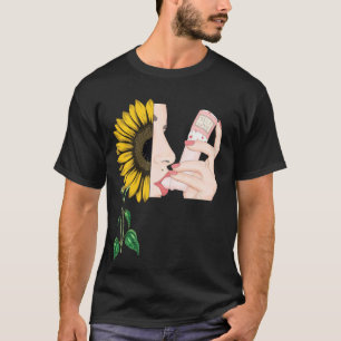 Self Love Cute Sunflower Graphic Women Inspiration T-Shirt