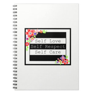 "Self Love" Gorgeous Floral Notebook. Notebook