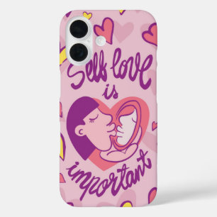 Self Love Is Important – Empowering Affirmation iPhone 16 Case