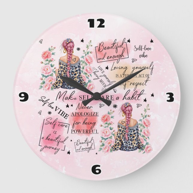Self Love Large Clock (Front)