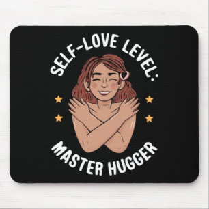 Self-love Level Master Hugger Sticker Mouse Pad