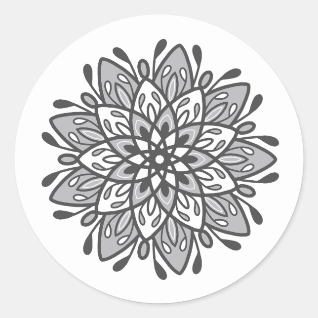 Self-love Mandala  Classic Round Sticker (Front)