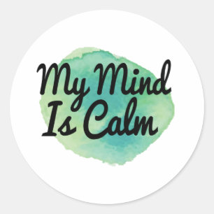 self love motivation for life acceptance classic round sticker