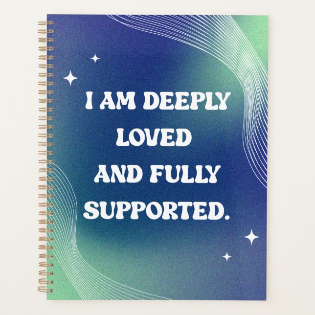 Self Love, Motivational, Inspirational Quote Planner (Front)