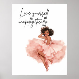 Self Love Motivational Quote Affirmation Poster