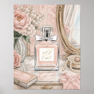 Self Love Perfume Bottle Watercolor Art Print