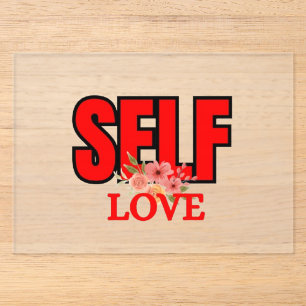 Self Love Positive Mindset Motivation Acrylic Invitations