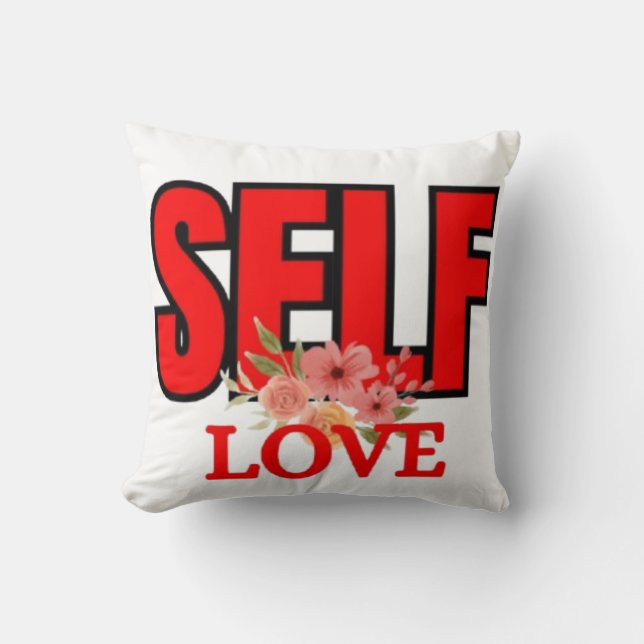 Self Love Positive Mindset Motivation Cushion (Front)