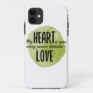 self love positive vibes for life acceptance iPhone 11 case