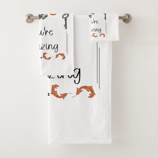 Self Love Reminder Gift for Someone Special Bath Towel Set (Insitu)