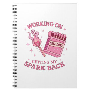 Self Love Spark Pink Matchbook Empowerment Notebook