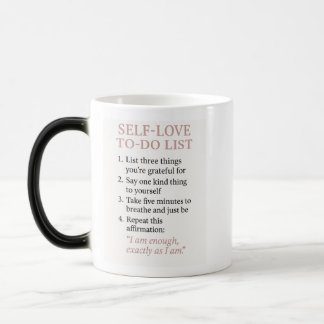 Self-Love To-Do List – Minimalist Affirmation Mug