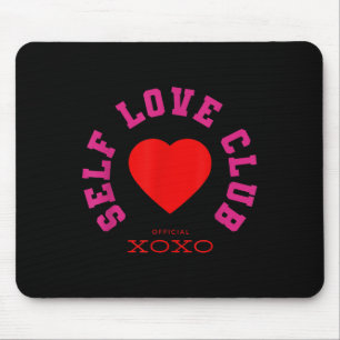 Self Love Valentines Club Vintage Mental Health Aw Mouse Pad