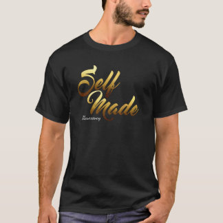 Self Made Gold Script Tee