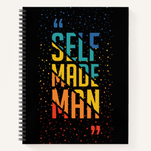 Self Made Man Funny LGBTQ Pride Month Notebook