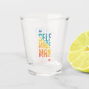 Self Made Man – LGBTQ+ Trans Pride Shot Glass