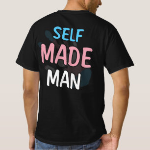 Self Made Man Transman LGBT Trans Pride Flag Gift T-Shirt