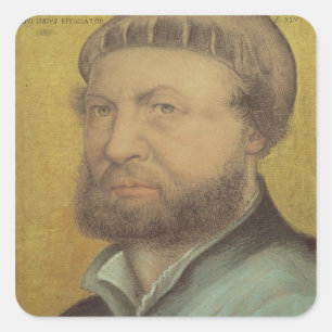Self Portrait, 1542 Square Sticker