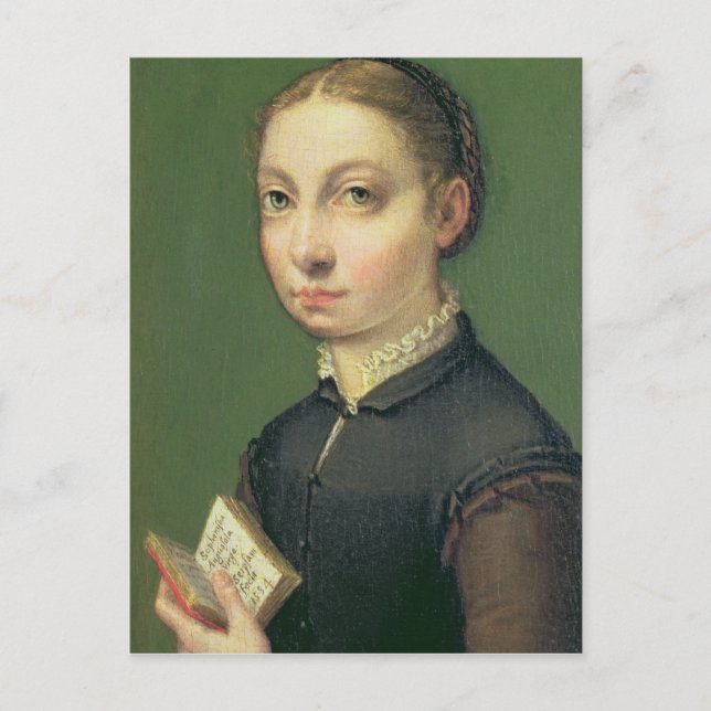 Self portrait, 1554 postcard (Front)