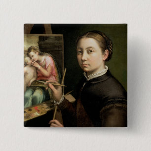 Self portrait, 1556 15 cm square badge