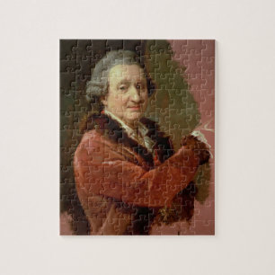 Self Portrait, 1773-87 (oil on canvas) Jigsaw Puzzle