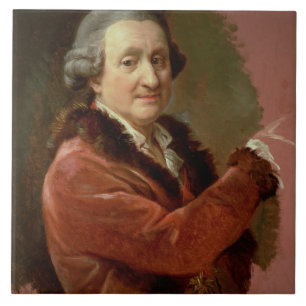 Self Portrait, 1773-87 (oil on canvas) Tile