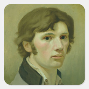 Self-portrait, 1802 square sticker