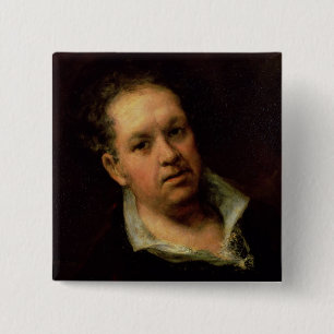 Self Portrait, 1815 15 Cm Square Badge