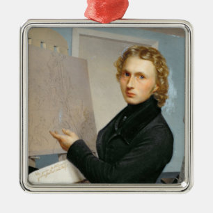 Self Portrait, 1822 Metal Ornament