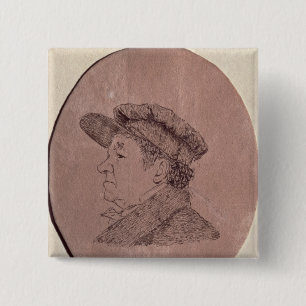 Self Portrait, 1824 15 Cm Square Badge